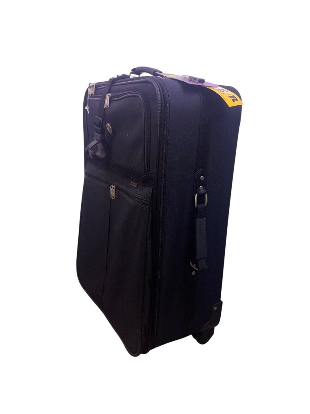 Olympia Elegance Black Free hand Hook Strap Power Handle Wheeled Travel Luggage - Picture 7 of 16